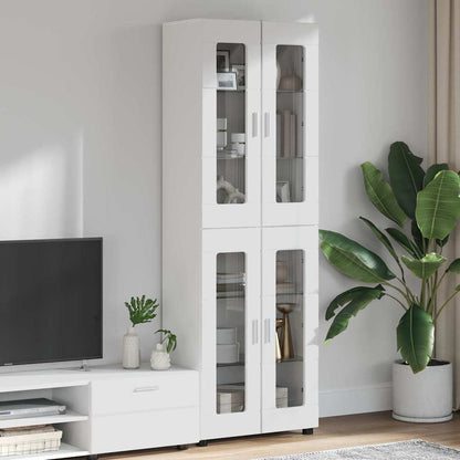 Credenza Con Porta Florin 88,5 X 30,5 X 73 Cm Bianco Lucido