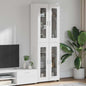Credenza Con Porta Florin 88,5 X 30,5 X 73 Cm Bianco Lucido