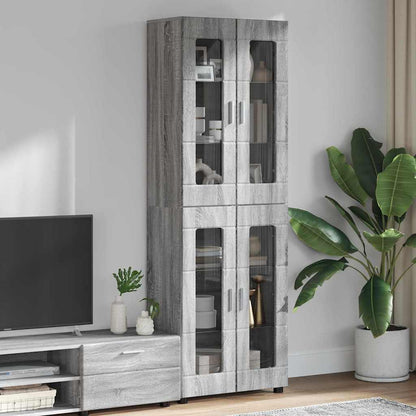 Credenza Con Porta Florin 88,5 X 30,5 X 73 Cm Grigio Sonoma