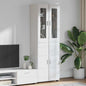 Credenza Con Porta Florin 88,5 X 30,5 X 73 Cm Bianco Lucido