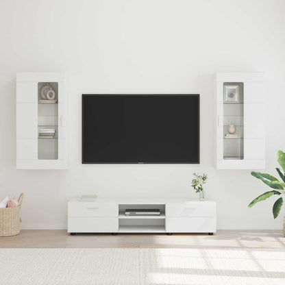 Credenza Florin 88,5 X 30,5 X 73 Cm Legno Multistrato Bianco