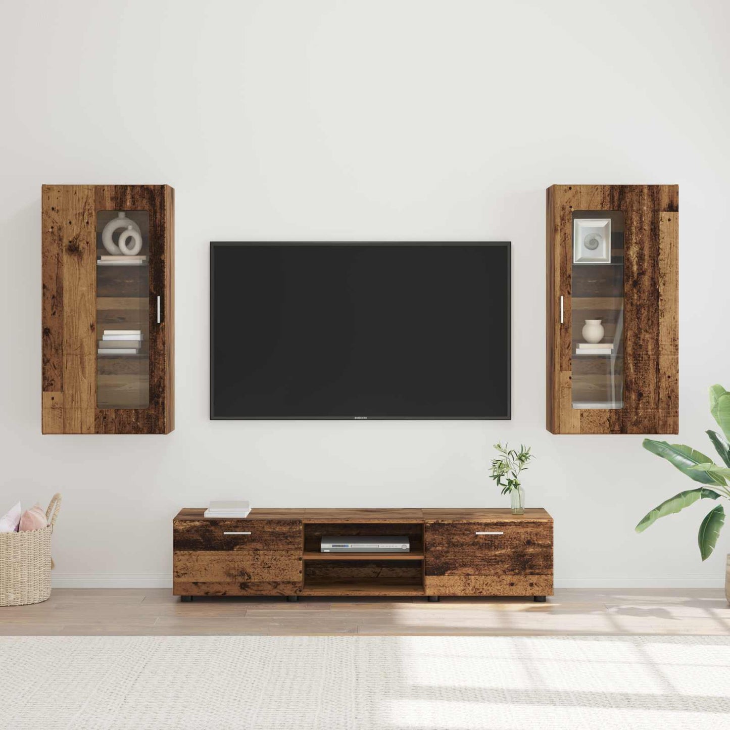 Credenza Con Porta Florin 88,5 X 30,5 X 73 Cm Legno Vecchio