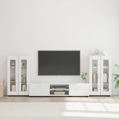 Credenza Florin 88,5 X 30,5 X 73 Cm Legno Multistrato Bianco