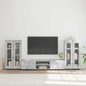 Set Mobile Tv Florin 3 Pcs Legno Multistrato Grigio Cemento