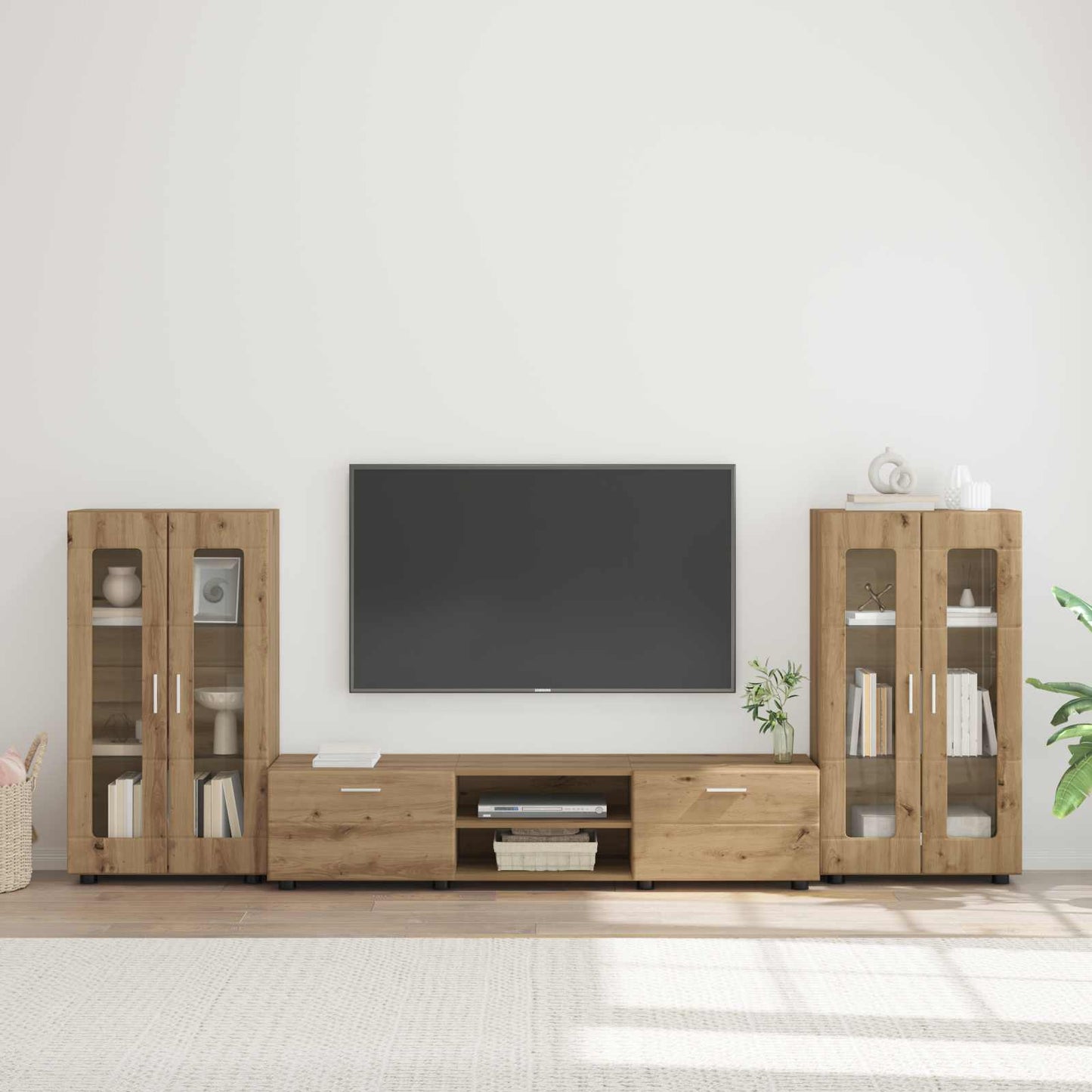 Credenza Florin 88,5 X 30,5 X 73 Cm Rovere Artigianale