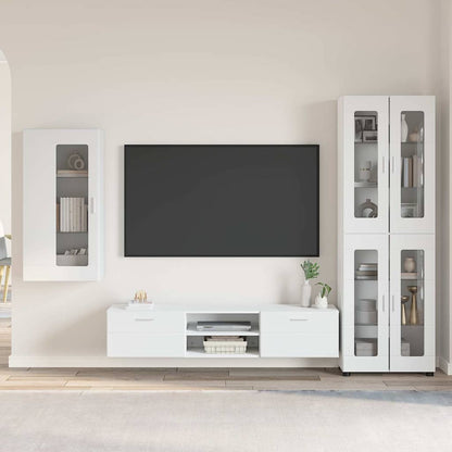 Credenza Florin 88,5 X 30,5 X 73 Cm Legno Multistrato Bianco