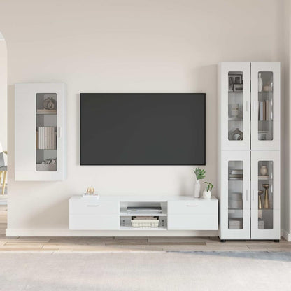Credenza Con Porta Florin 88,5 X 30,5 X 73 Cm Bianco Lucido