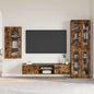 Credenza Con Lo Scaffale Florin Rovere Fumé 88,5 X 30,5 X 73 Cm Rovere Fumo