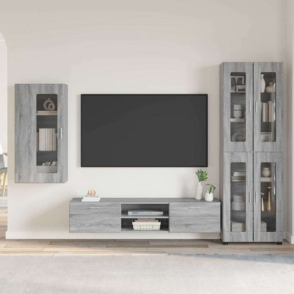 Credenza Con Porta Florin 88,5 X 30,5 X 73 Cm Grigio Sonoma