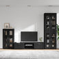 Credenza Florin 88,5 X 30,5 X 55,5 Cm Legno Multistrato Nero