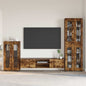 Credenza Con Lo Scaffale Florin Rovere Fumé 88,5 X 30,5 X 73 Cm Rovere Fumo