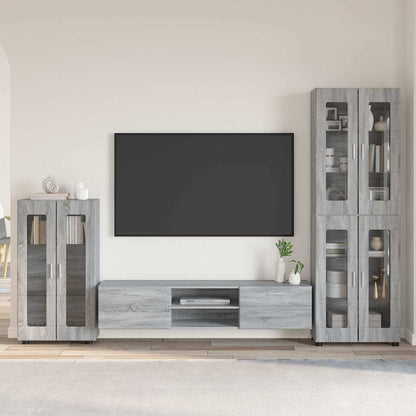 Credenza Con Porta Florin 88,5 X 30,5 X 73 Cm Grigio Sonoma
