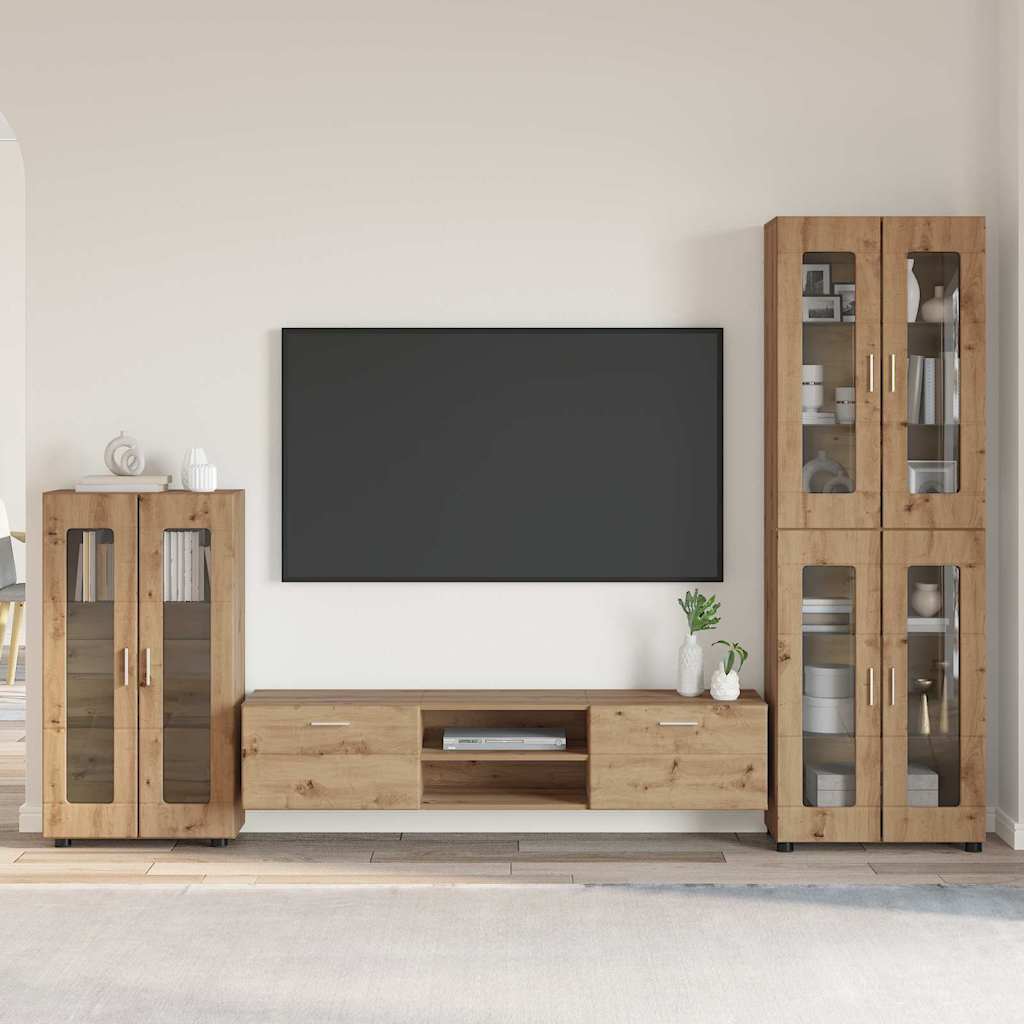 Credenza Florin 88,5 X 30,5 X 73 Cm Rovere Artigianale