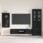 Credenza Florin 88,5 X 30,5 X 55,5 Cm Legno Multistrato Nero