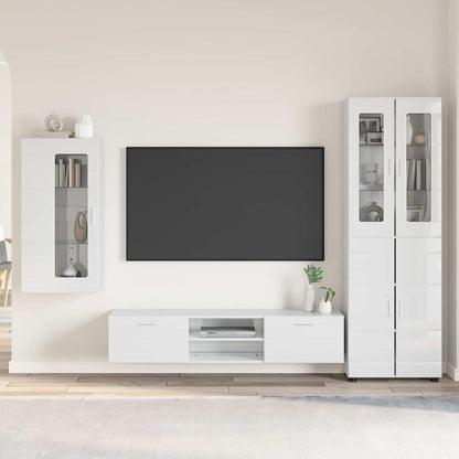 Credenza Con Porta Florin 88,5 X 30,5 X 73 Cm Bianco Lucido