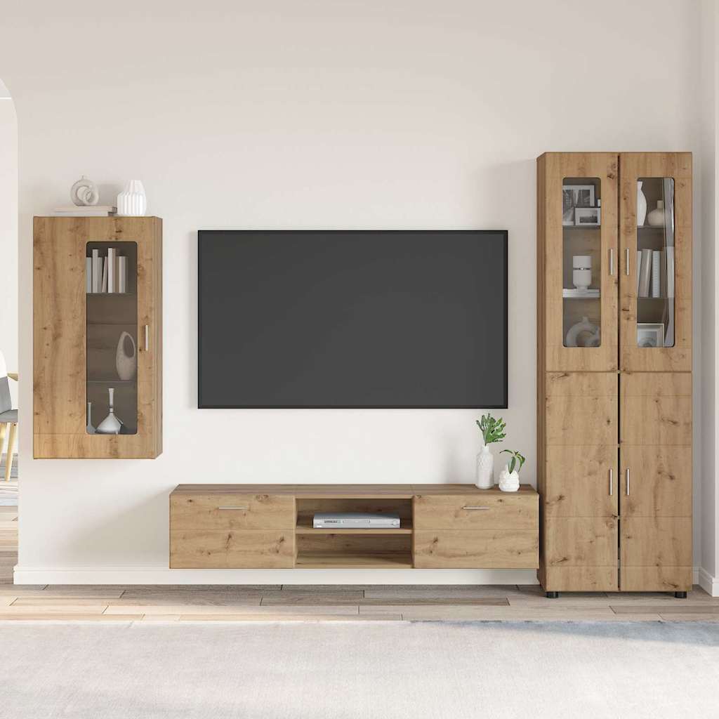 Credenza Florin 88,5 X 30,5 X 73 Cm Rovere Artigianale