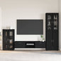 Credenza Florin 88,5 X 30,5 X 55,5 Cm Legno Multistrato Nero