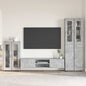 Set Mobile Tv Florin 3 Pcs Legno Multistrato Grigio Cemento