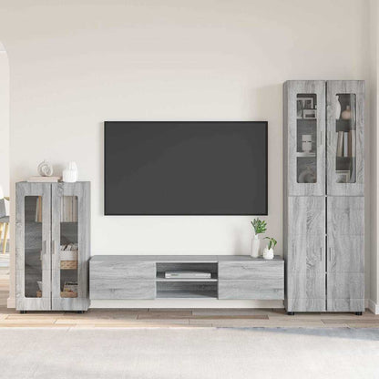 Credenza Con Porta Florin 88,5 X 30,5 X 73 Cm Grigio Sonoma