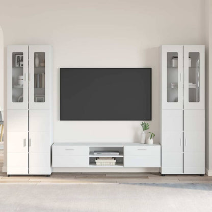 Credenza Con Porta Florin 88,5 X 30,5 X 73 Cm Bianco Lucido