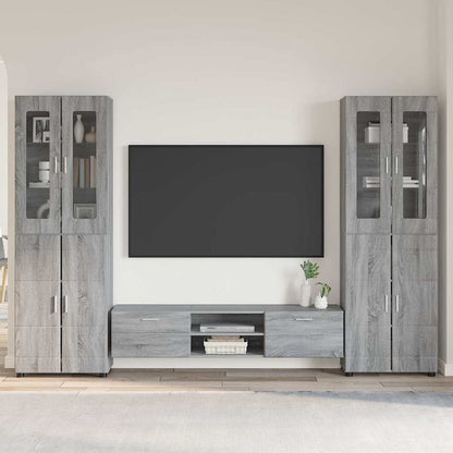 Credenza Con Porta Florin 88,5 X 30,5 X 73 Cm Grigio Sonoma
