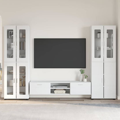 Credenza Florin 88,5 X 30,5 X 73 Cm Legno Multistrato Bianco