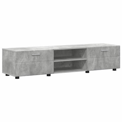 Set Mobile Tv Florin 3 Pcs Legno Multistrato Grigio Cemento