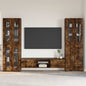 Credenza Con Lo Scaffale Florin Rovere Fumé 88,5 X 30,5 X 73 Cm Rovere Fumo