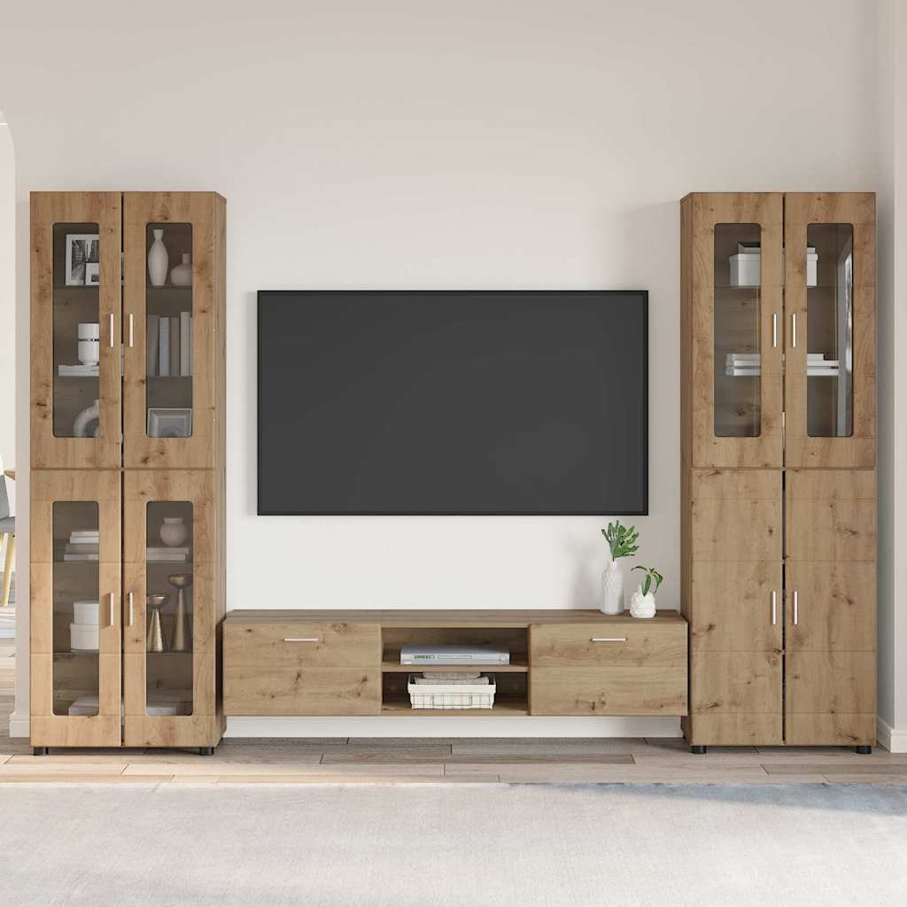 Credenza Florin 88,5 X 30,5 X 73 Cm Rovere Artigianale