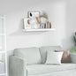 Scaffale Da Parete 2 Pcs 120 X 23,5 X 4 Cm Marmo Bianco