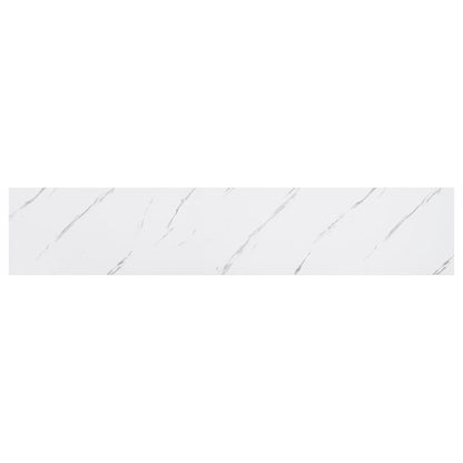 Scaffale Da Parete 2 Pcs 120 X 23,5 X 4 Cm Marmo Bianco