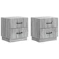 Armadio Da Notte 2 Pcs 43 X 34,5 X 44,5 Cm