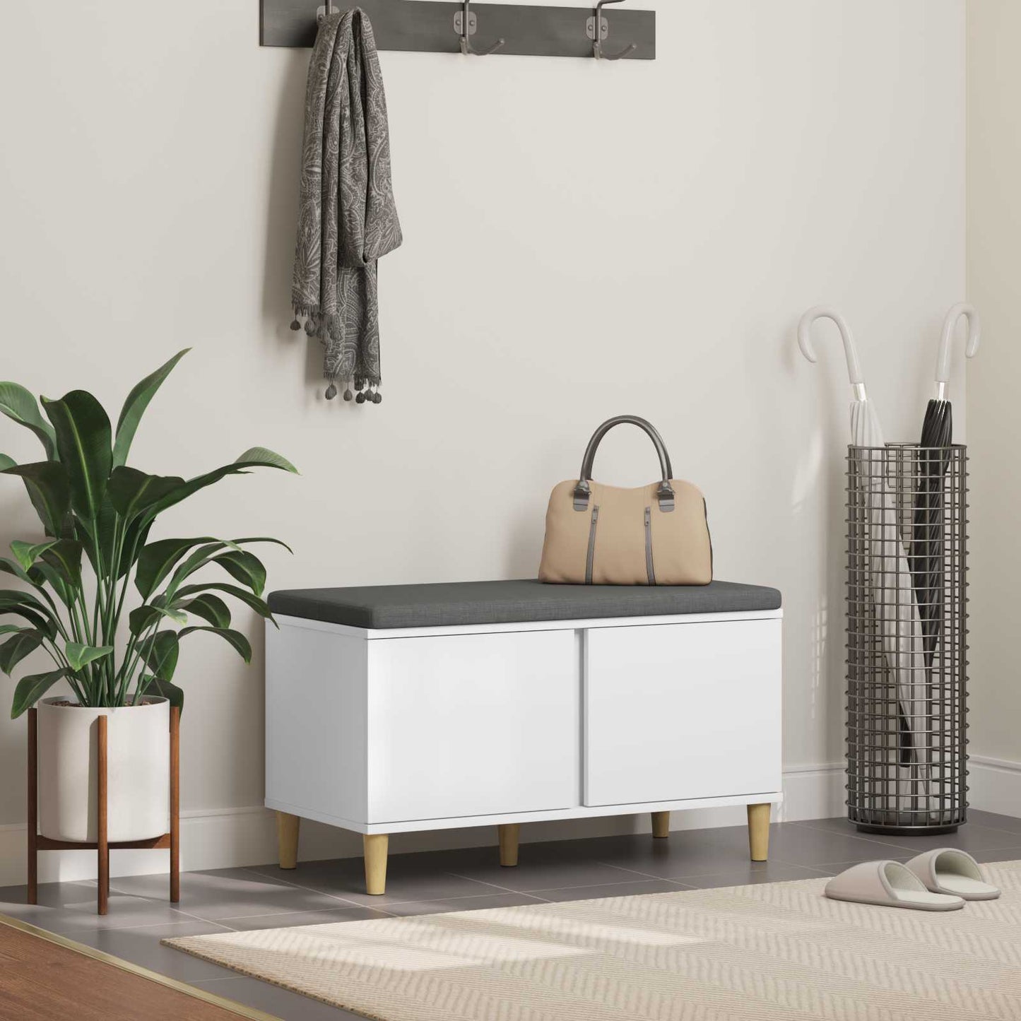 Panca Per Ingresso Con Cuscino 100 X 38 X 46 Cm