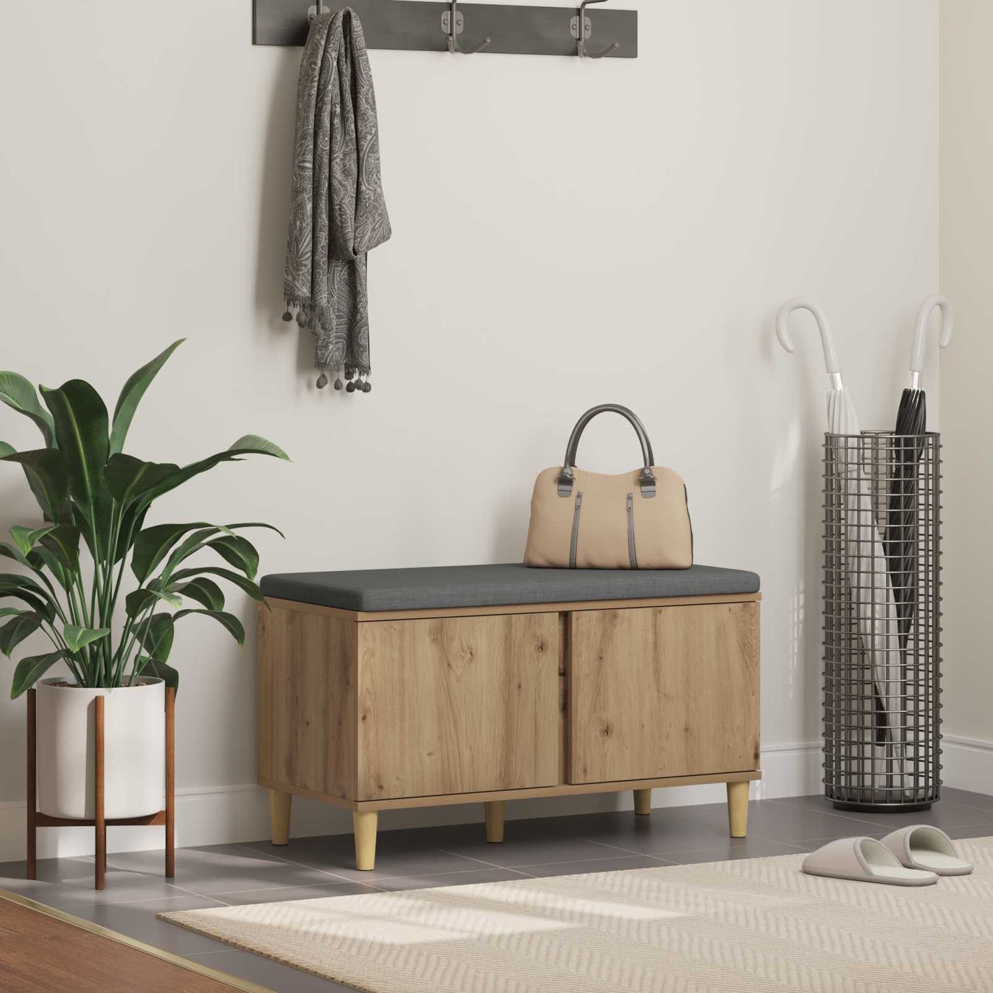 Panca Per Ingresso Con Cuscino 100 X 38 X 46 Cm
