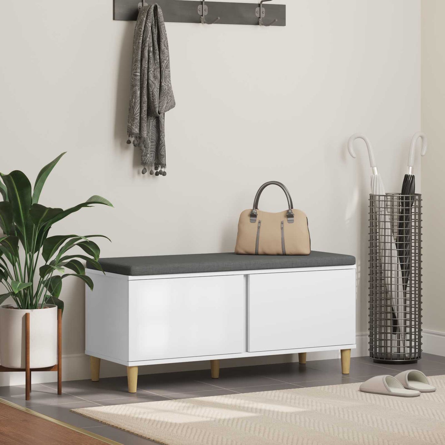 Panca Per Ingresso Con Cuscino 100 X 38 X 46 Cm