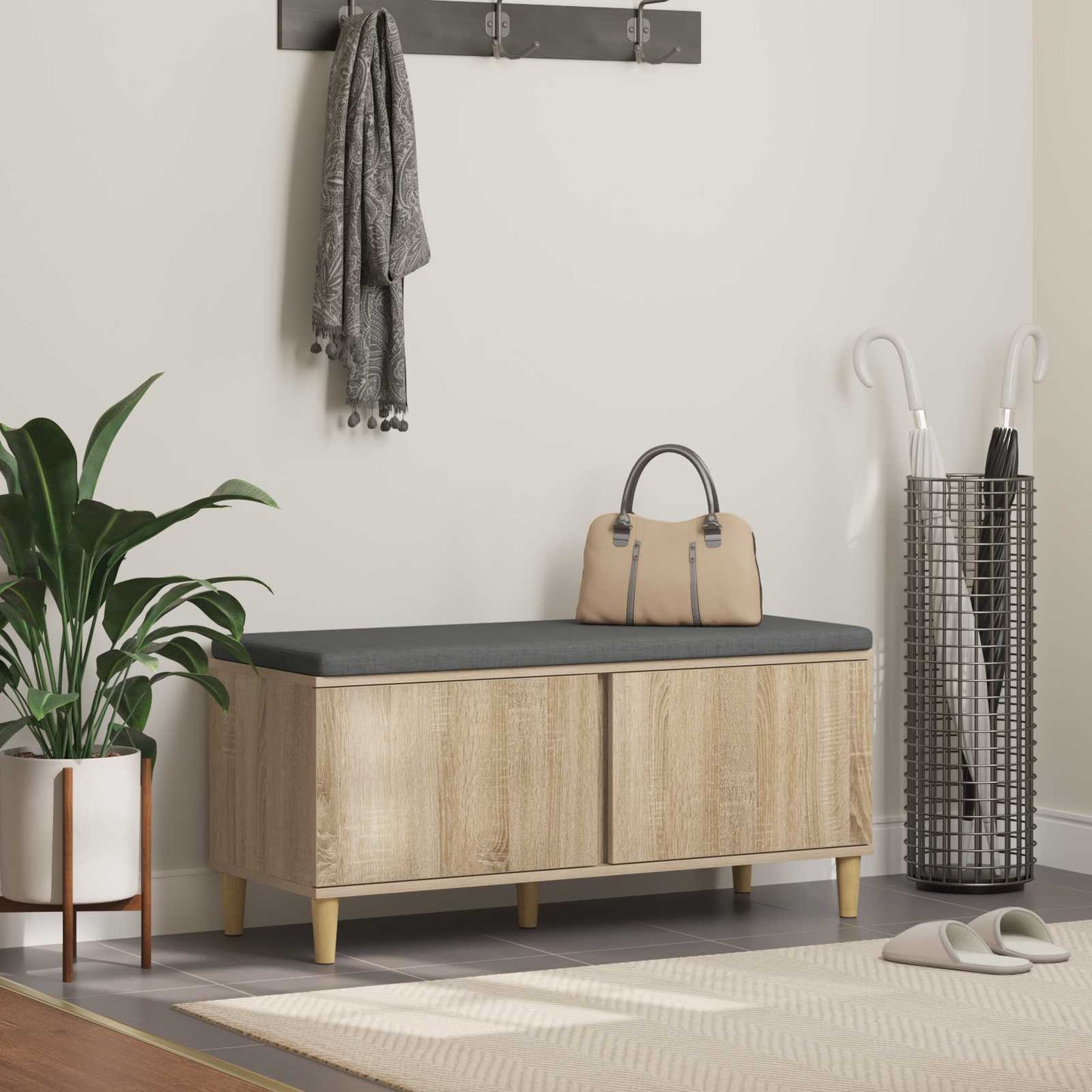 Panca Per Ingresso Con Cuscino 100 X 38 X 46 Cm