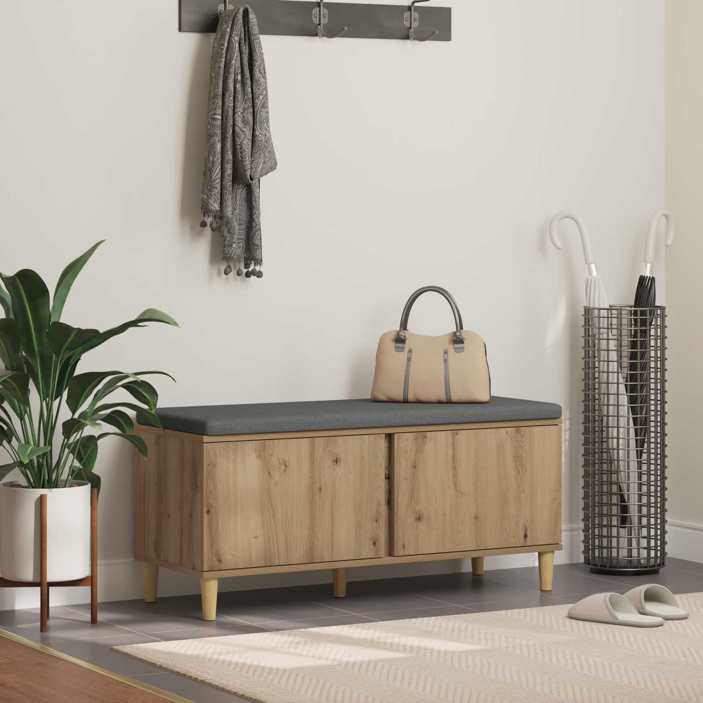 Panca Per Ingresso Con Cuscino 100 X 38 X 46 Cm