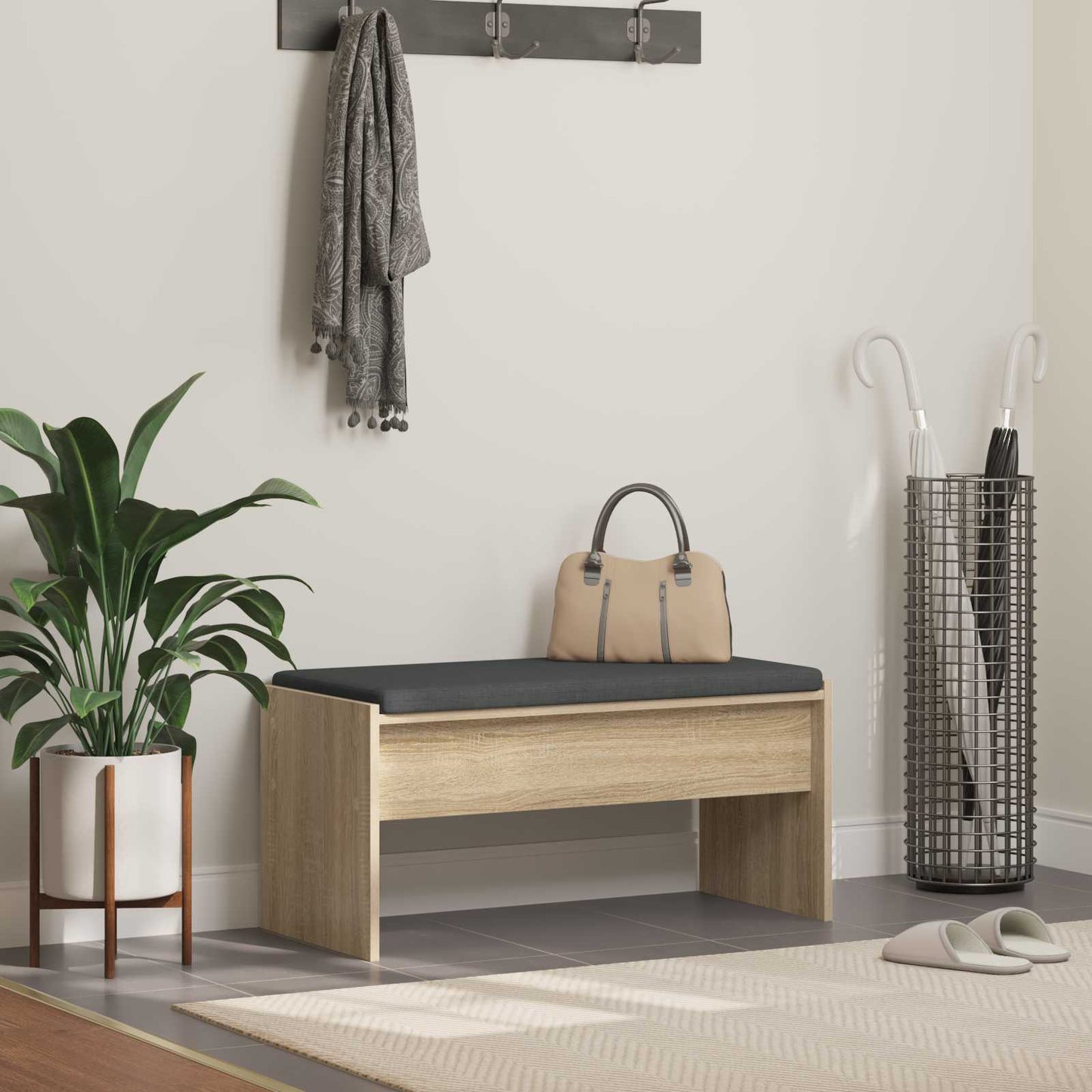 Panca Per Ingresso Con Cuscino 103 X 38 X 40 Cm