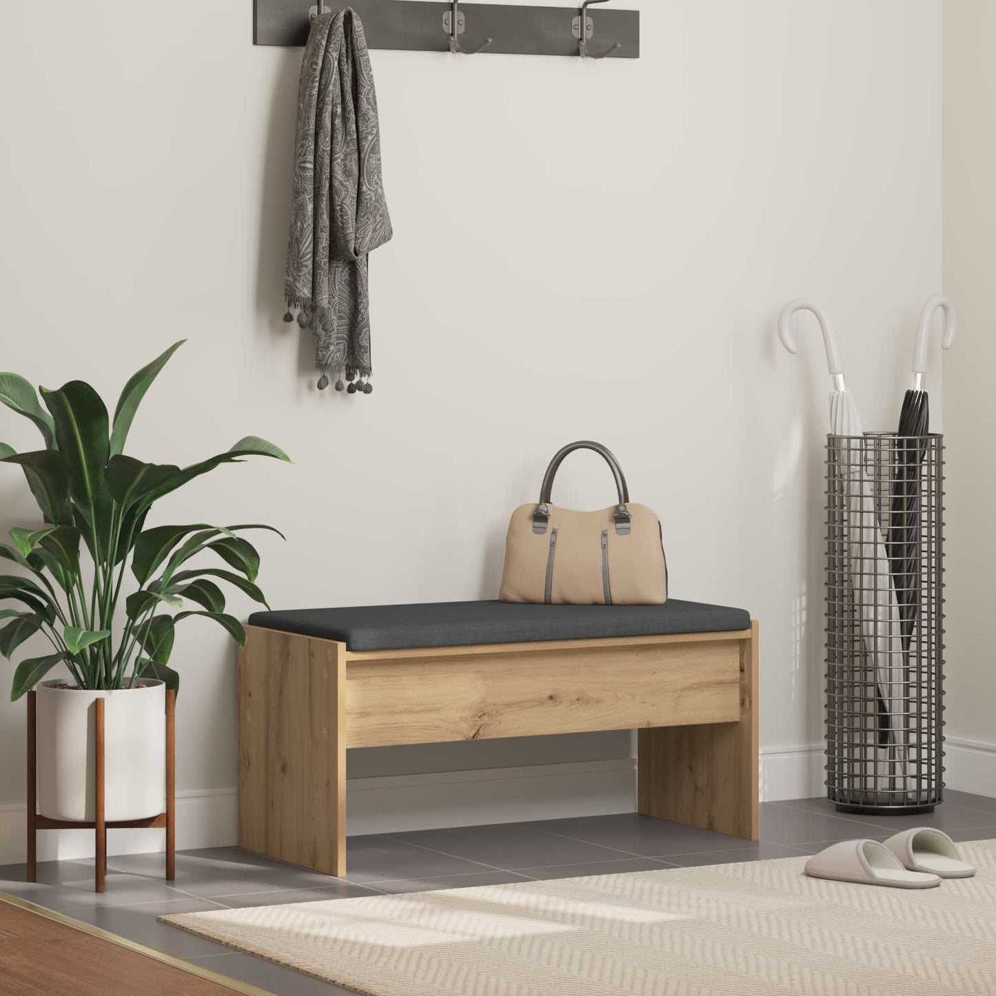 Panca Per Ingresso Con Cuscino 103 X 38 X 40 Cm