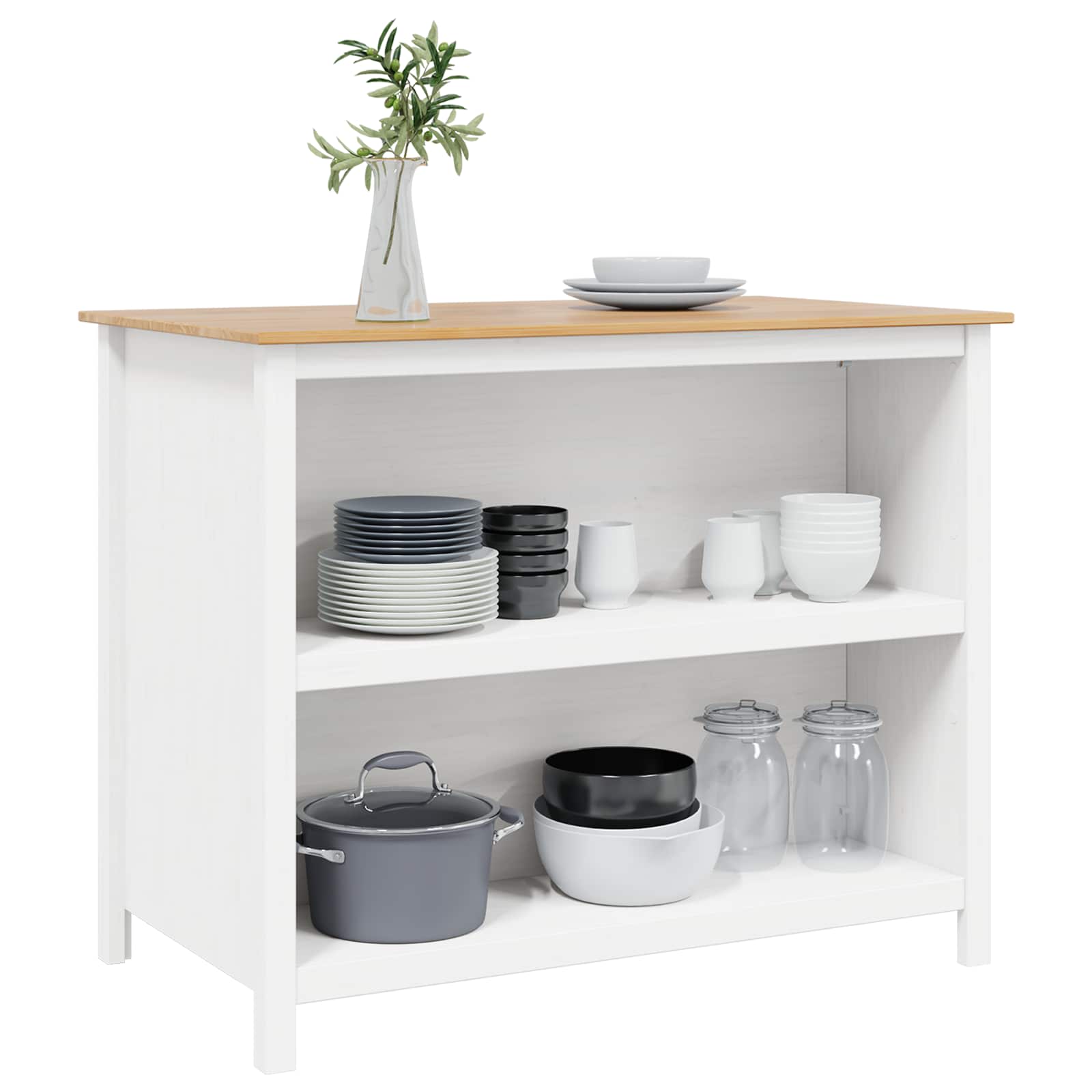 Isle Cucina Hill Bianco 112 X 66 X 90 Cm
