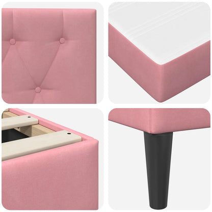 Struttura Letto Con Materasso  Velluto