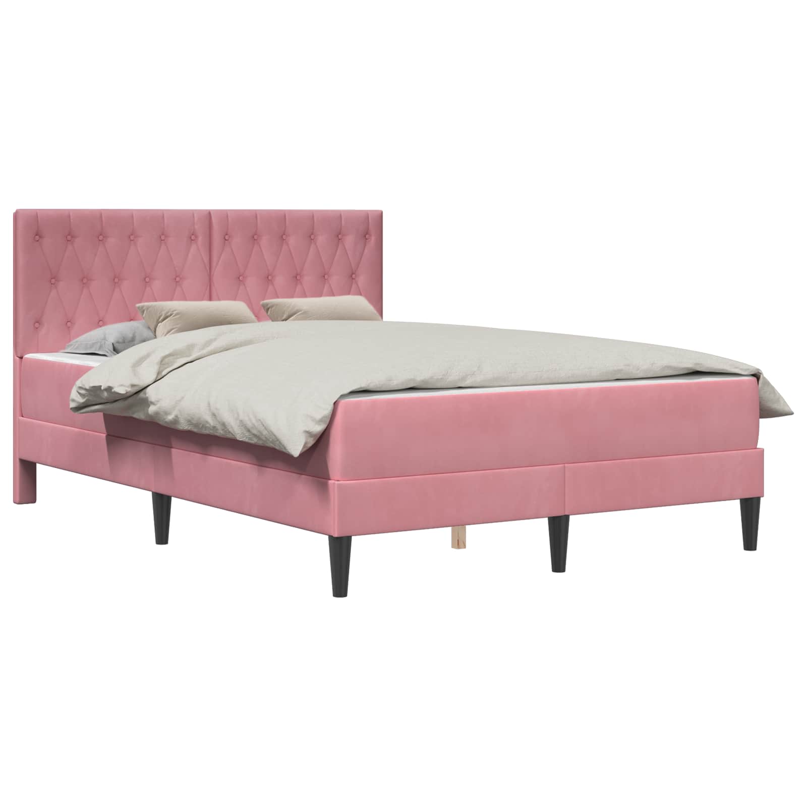 Struttura Letto Con Materasso  Velluto