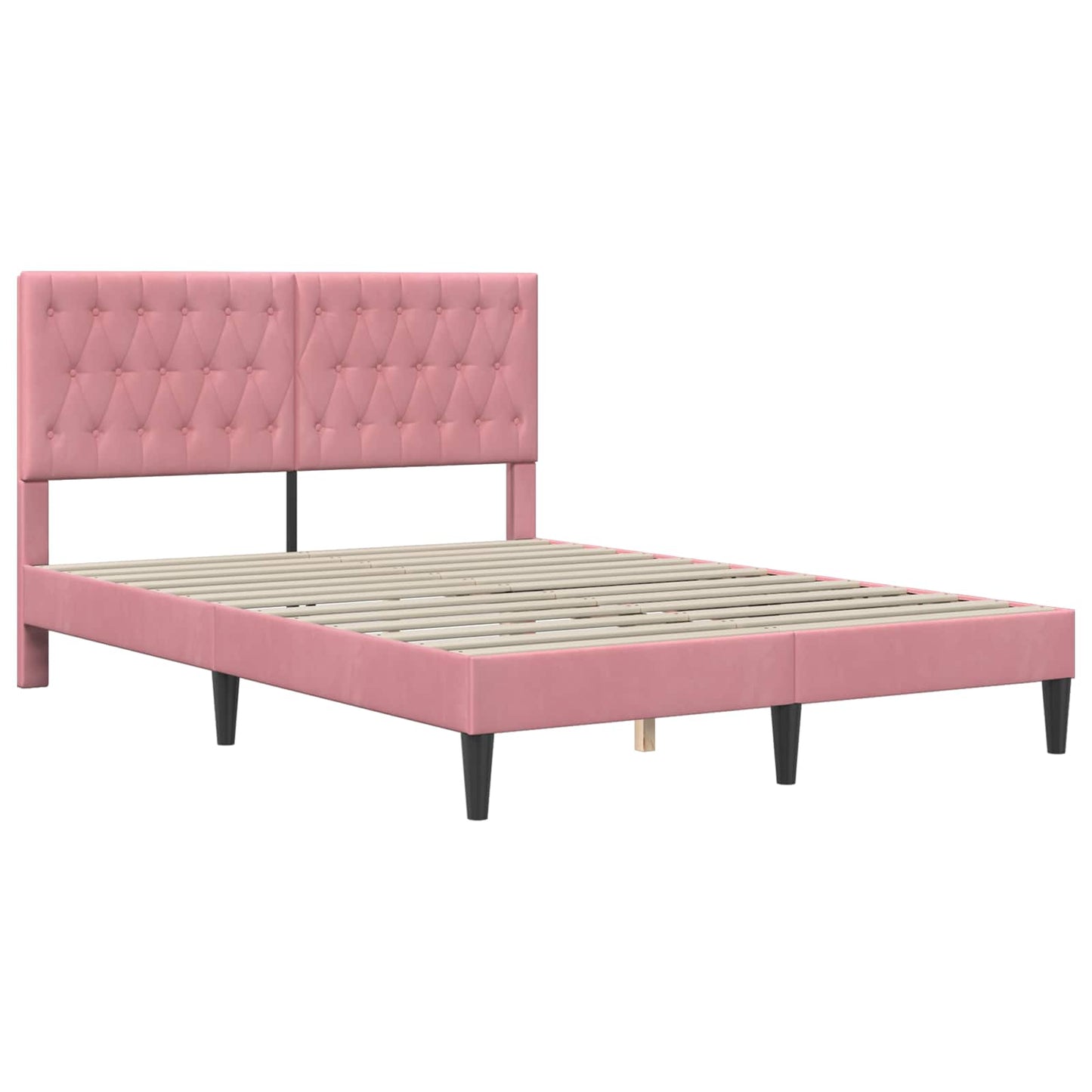 Struttura Letto Con Materasso  Velluto
