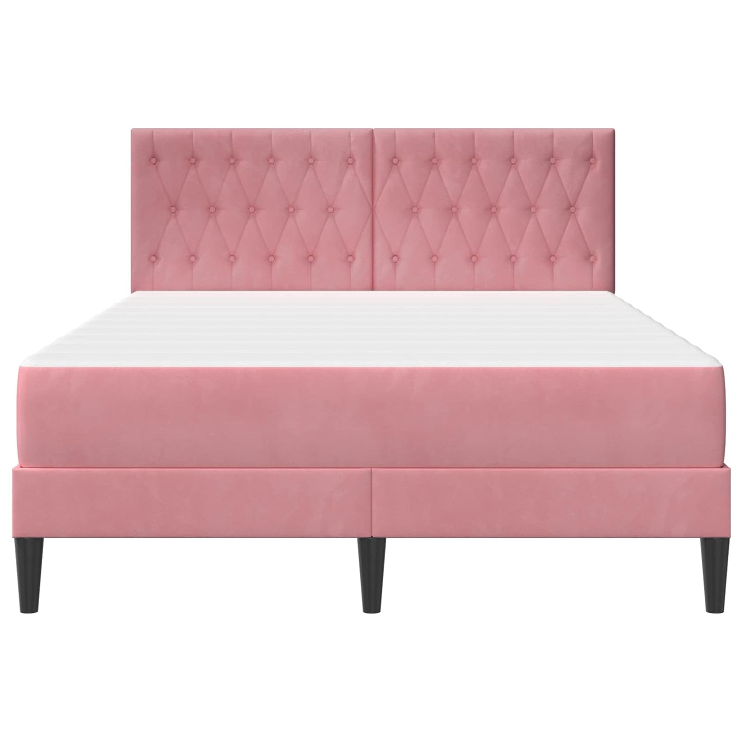 Struttura Letto Con Materasso  Velluto
