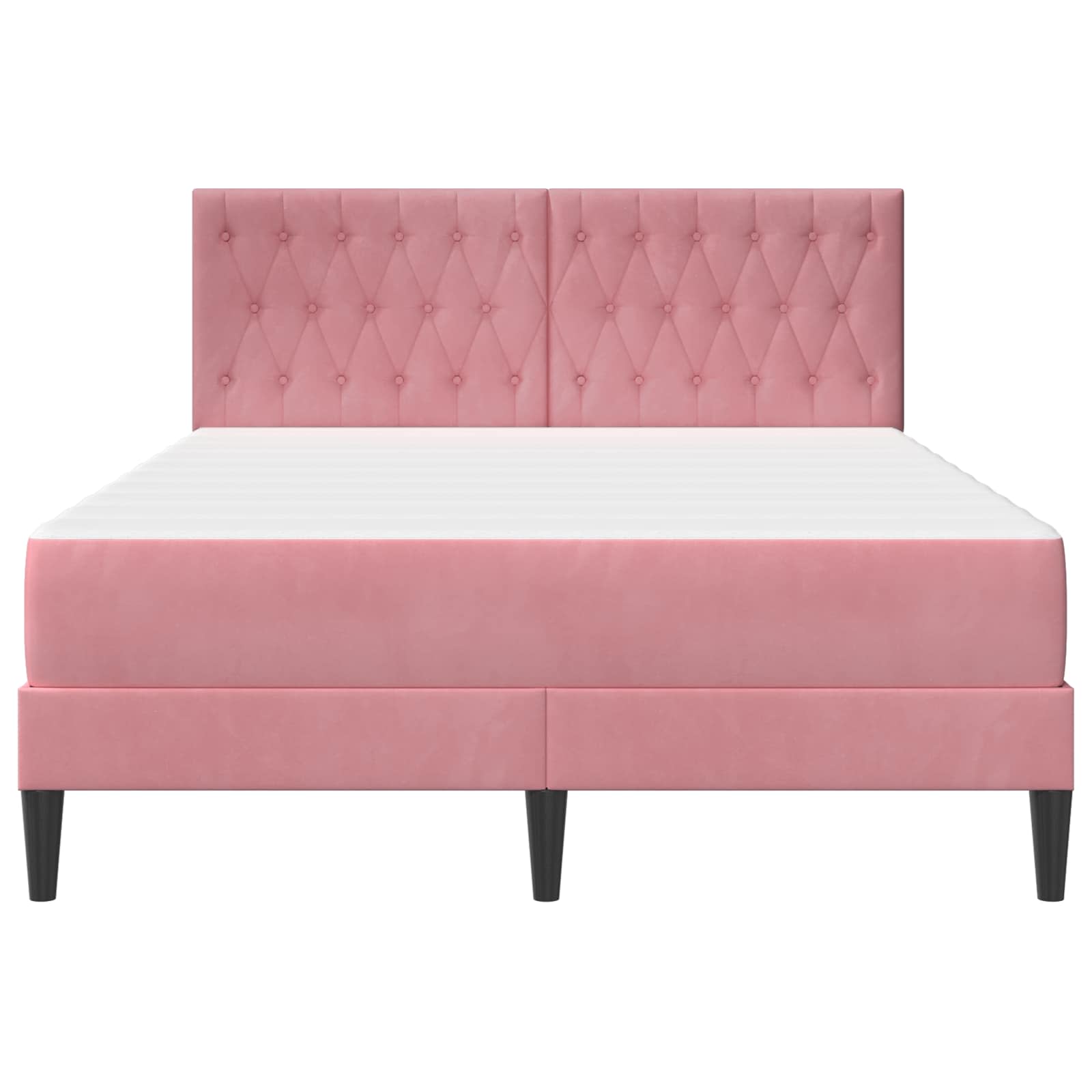 Struttura Letto Con Materasso  Velluto