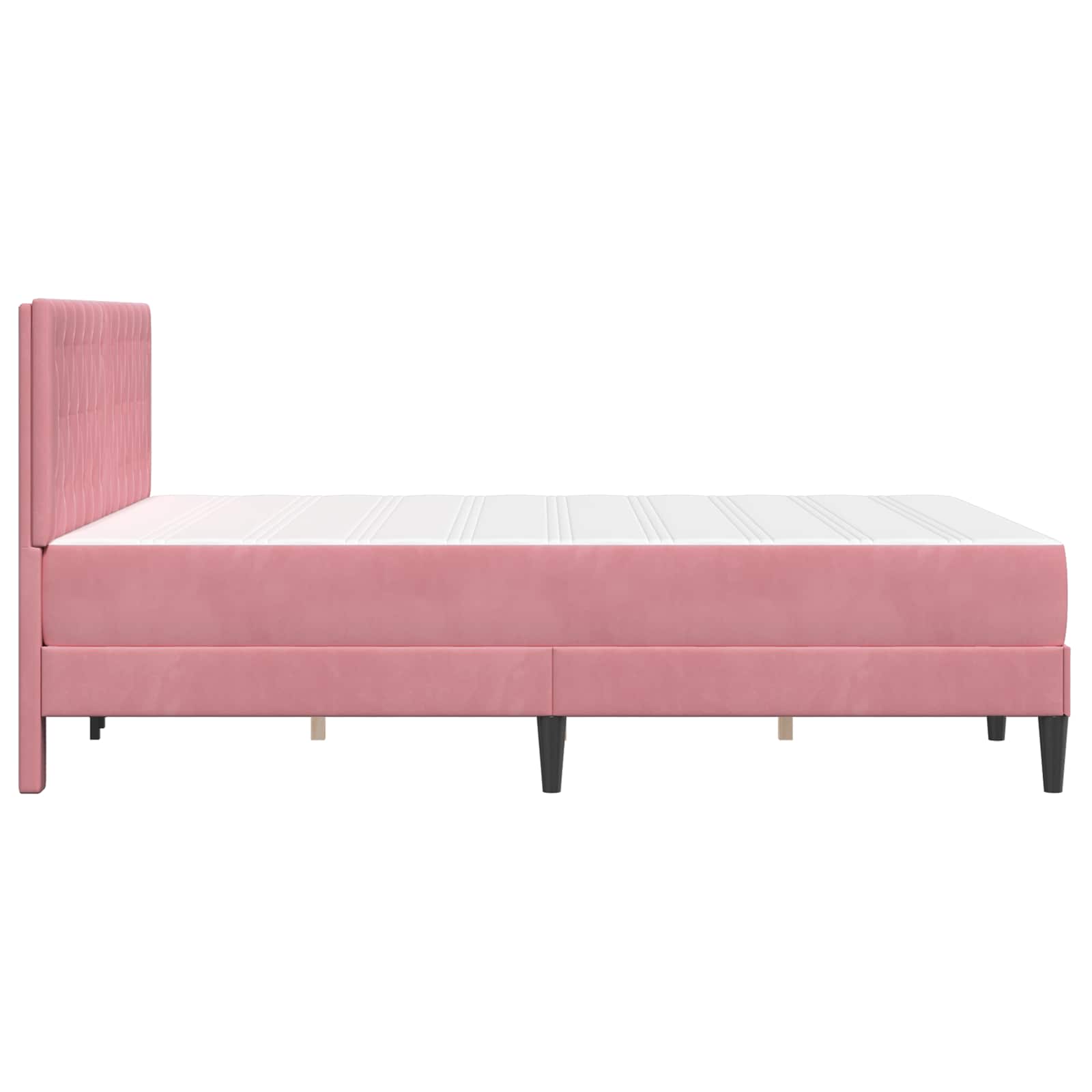 Struttura Letto Con Materasso  Velluto