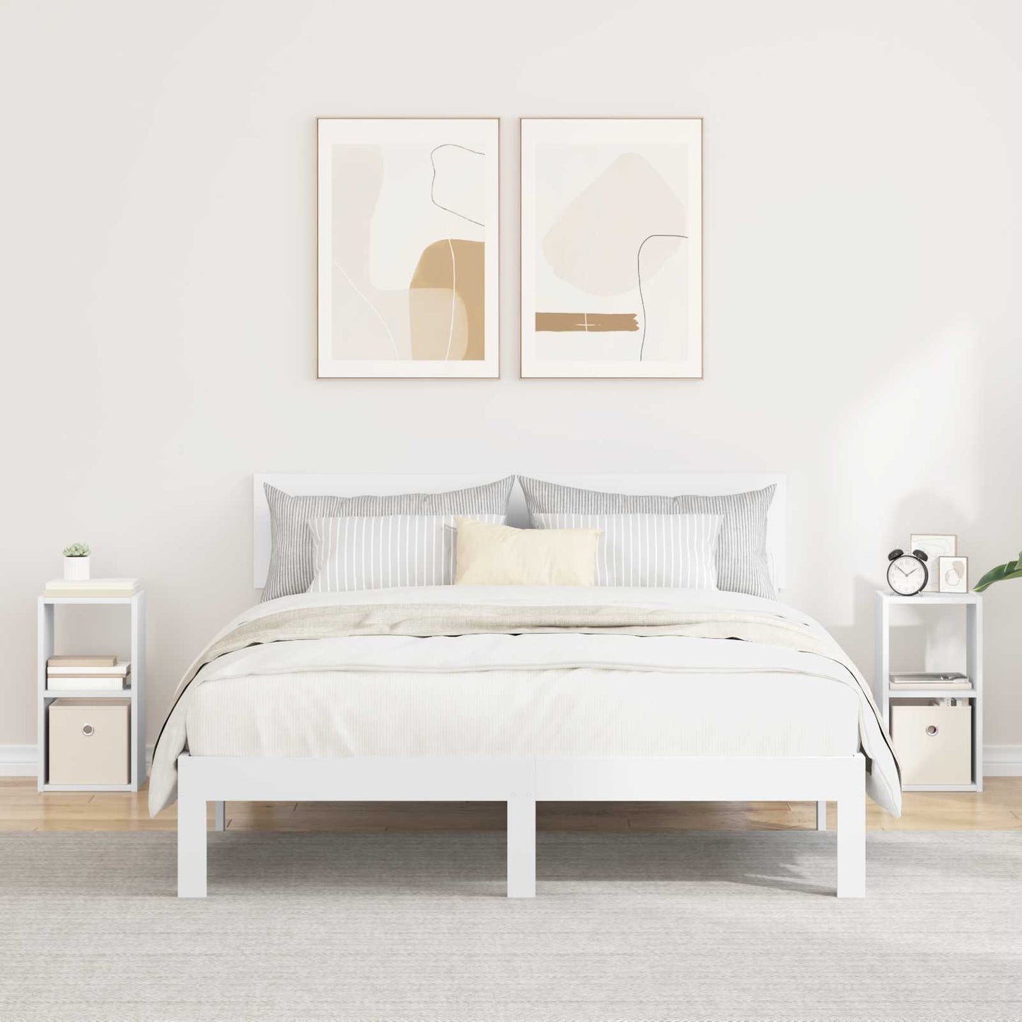Comodino Rovere Fumé 35 X 32 X 68,5 Cm Legno Multistrato
