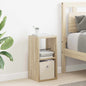 Comodino Rovere Fumé 35 X 32 X 68,5 Cm Legno Multistrato