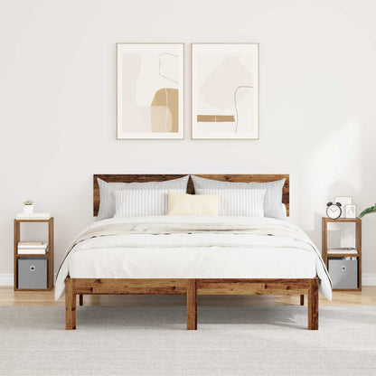 Comodino Rovere Fumé 35 X 32 X 68,5 Cm Legno Multistrato