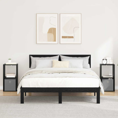 Comodino Rovere Fumé 35 X 32 X 68,5 Cm Legno Multistrato